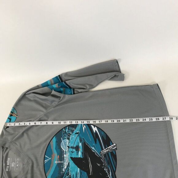 San Jose Sharks Open Water Promo Jersey Men's Medium Jeff McMillan Hockey NHL - Picture 9 of 11